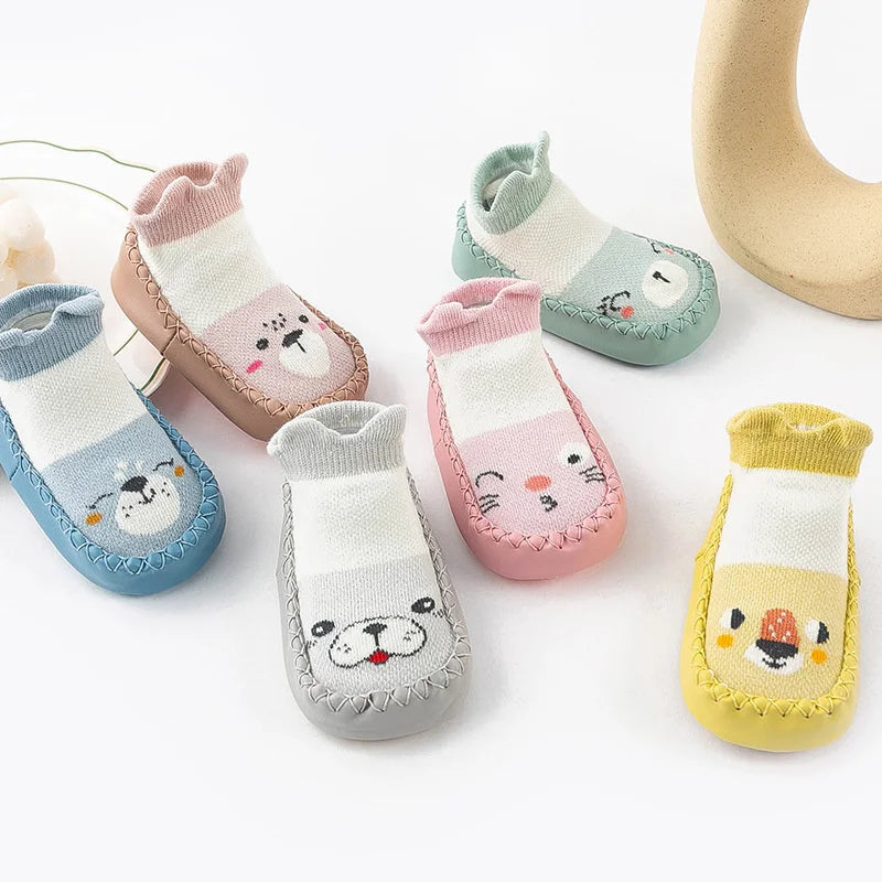 Newborn Baby Socks With Rubber Soles