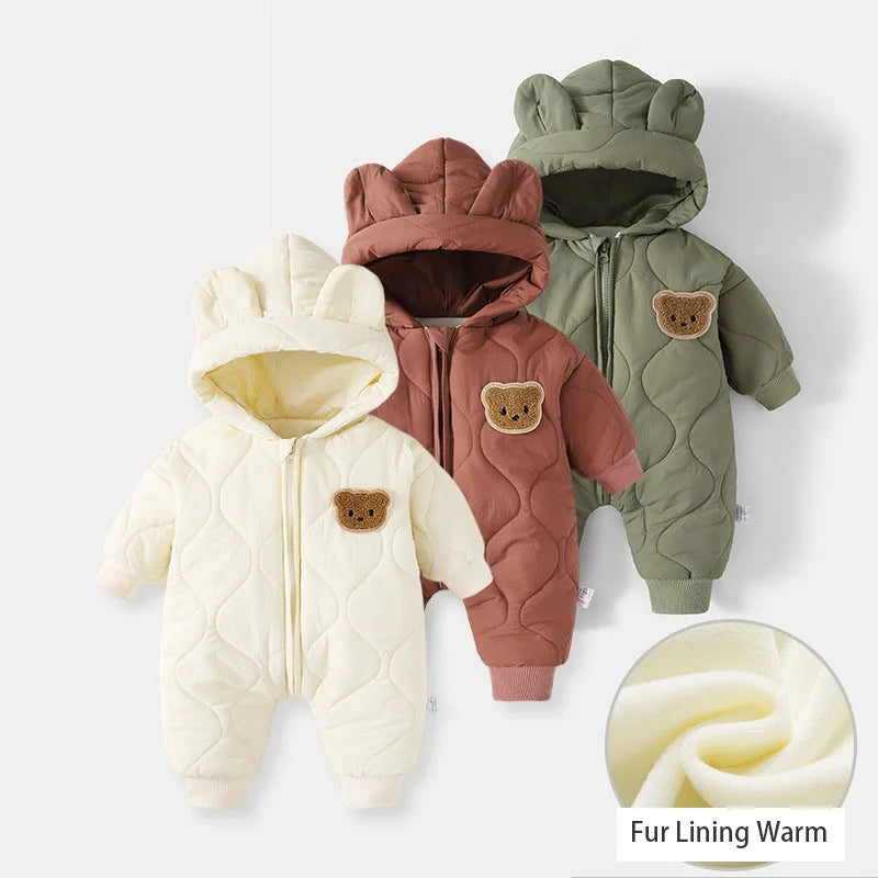 Winter Baby Outwear Clothing Fur Lining Warm Toddler