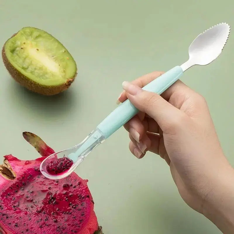 Silicone Double Head Scraping Fruit Puree Spoon